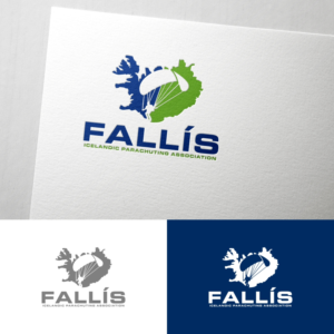 FALLÍS / Fallhlífasamband Íslands / Icelandic Parachuting Association | Logo Design by Rhibas