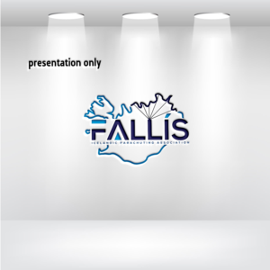 FALLÍS / Fallhlífasamband Íslands / Icelandic Parachuting Association | Logo-Design von uitaki