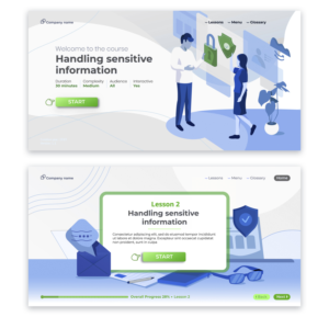 Improvement of design for elearning template | Grafik-Design von Lezette_G