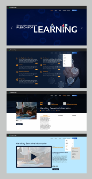 Improvement of design for elearning template | Grafik-Design von Fine Graphics House
