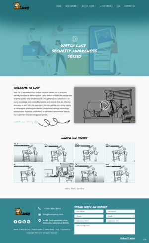 Web Design by pb for LUCY Security AG | Design #27003887