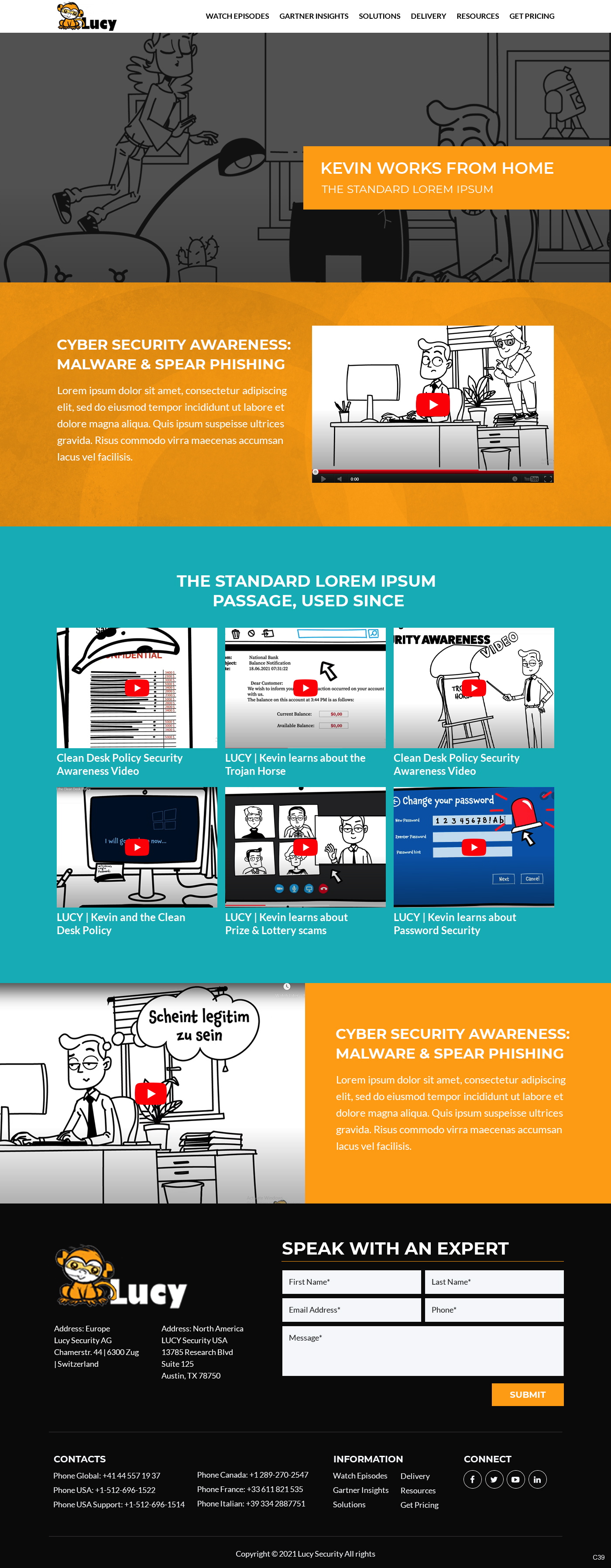 Web Design by pb for LUCY Security AG | Design #27003889