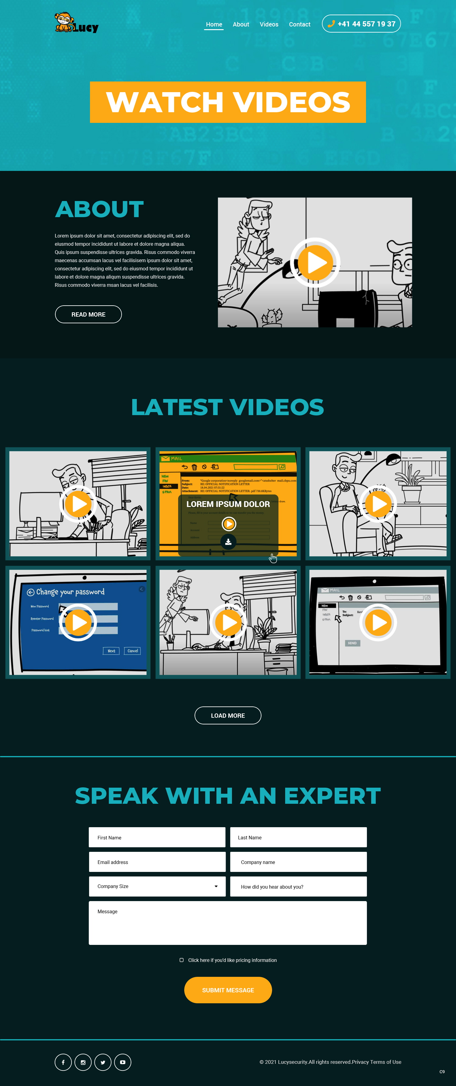 Web Design by pb for LUCY Security AG | Design #27003890