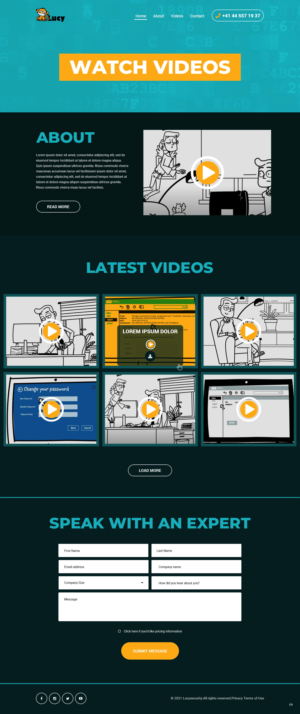 Web Design by pb for LUCY Security AG | Design: #27003890