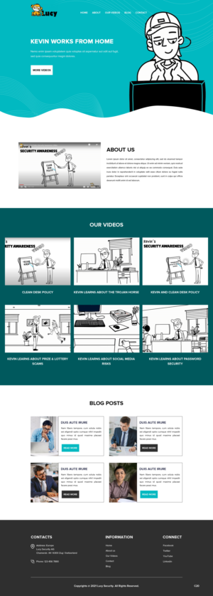 Web Design by pb for LUCY Security AG | Design: #27003891