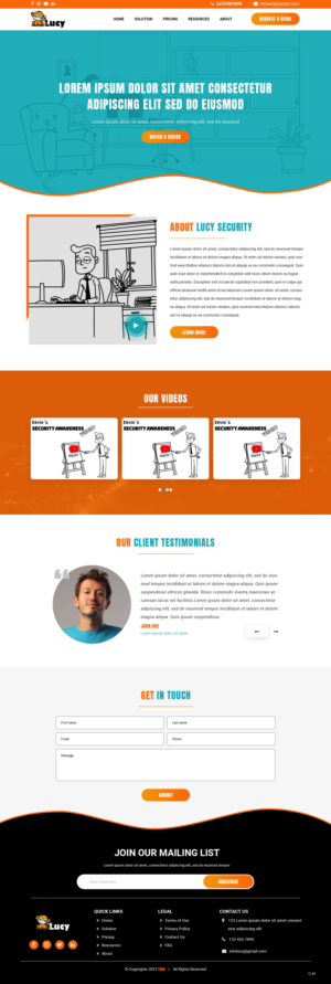 Web Design by pb for LUCY Security AG | Design: #27003897