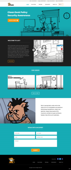 Web Design by pb for LUCY Security AG | Design: #27003898