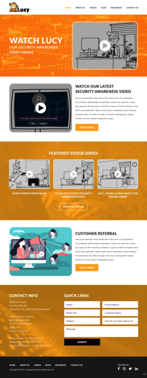 Web Design by pb for LUCY Security AG | Design: #27003899