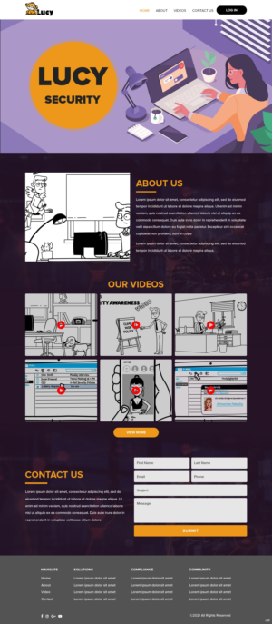 Web Design by pb for LUCY Security AG | Design: #27003900