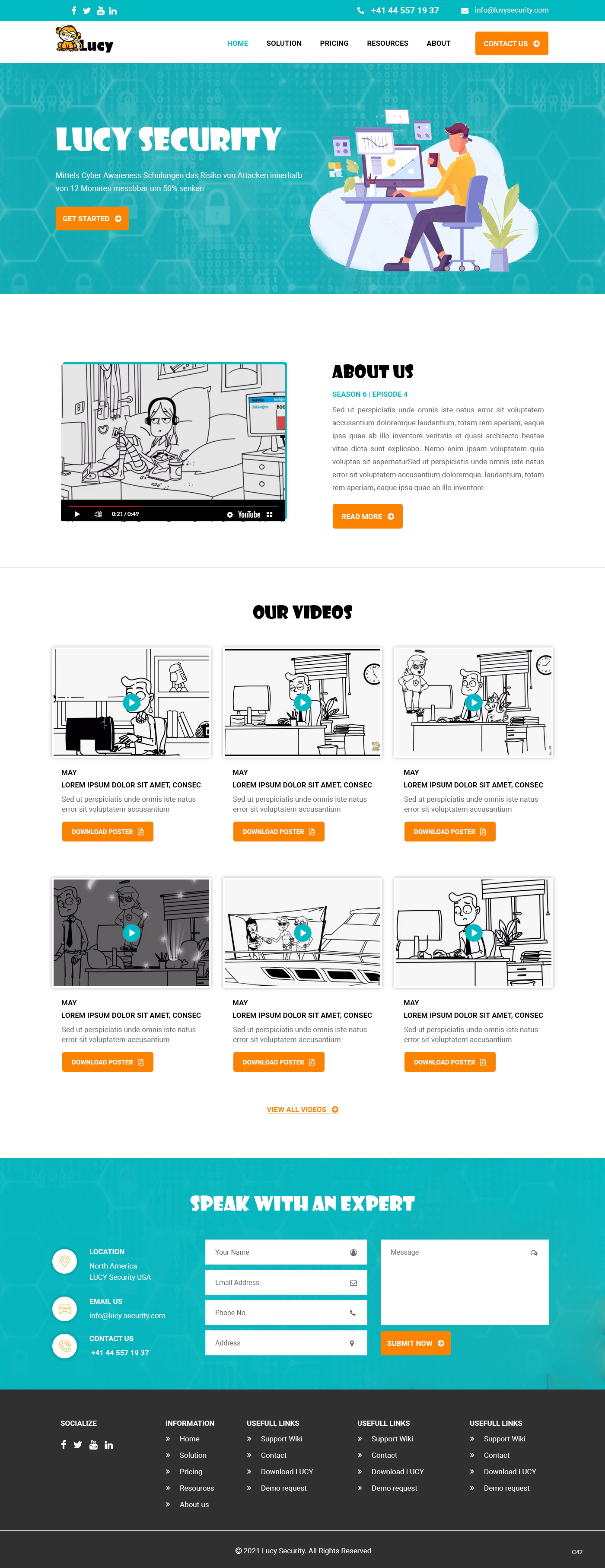 Web Design by pb for LUCY Security AG | Design #27003901