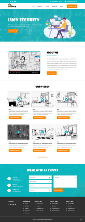 Web Design by pb for LUCY Security AG | Design: #27003901