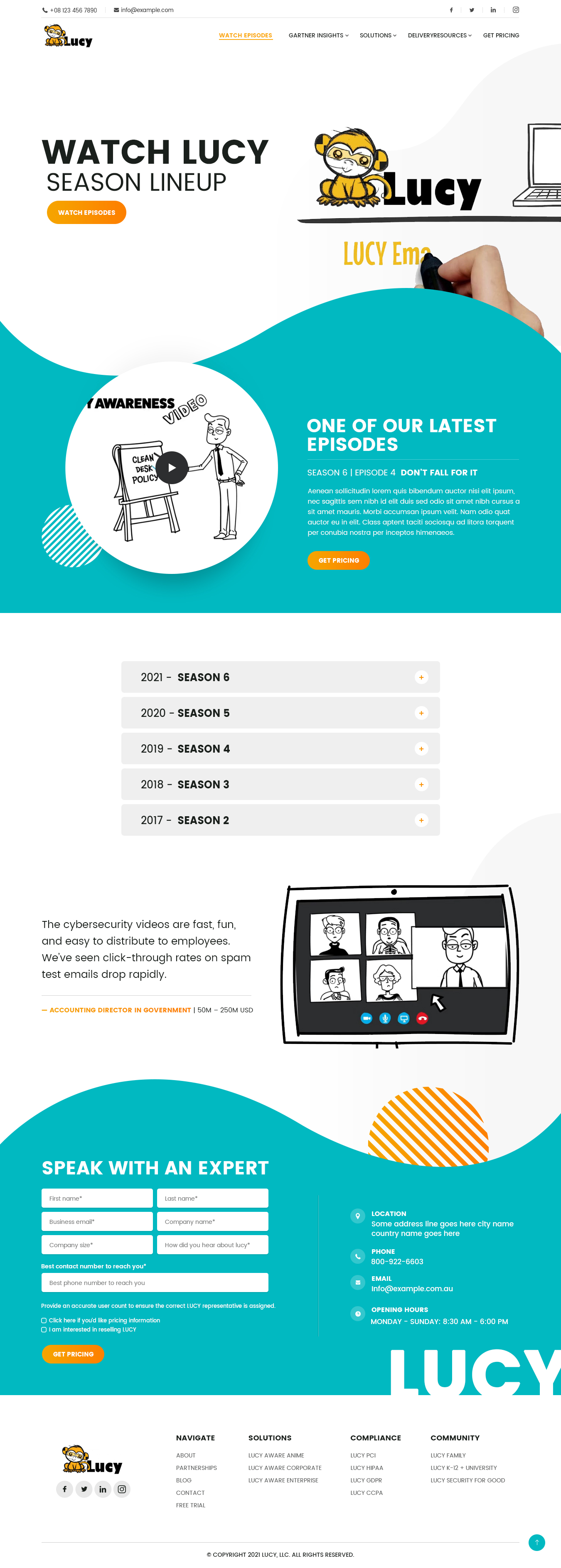 Web Design by nzdesigners for LUCY Security AG | Design #27006424
