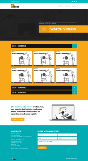 Web Design by Pd Work for LUCY Security AG | Design: #27028315