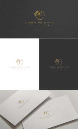 1. Flowers and Styling by Felicia OR Styling Flowers by Felicia | Diseño de Logo por GLDesigns