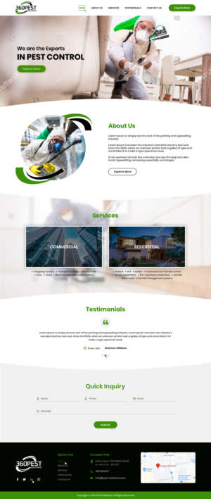 Designing a website for 360 Pest Solutions PTY LTD | Diseño Web por Ved Web Services