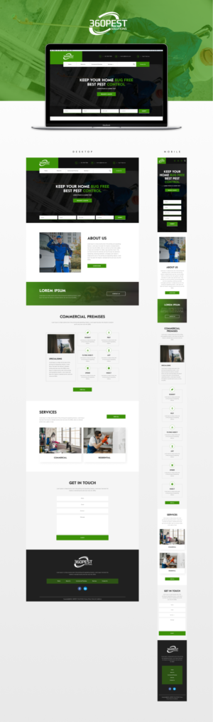 Designing a website for 360 Pest Solutions PTY LTD | Web Design by Hazan Shaw