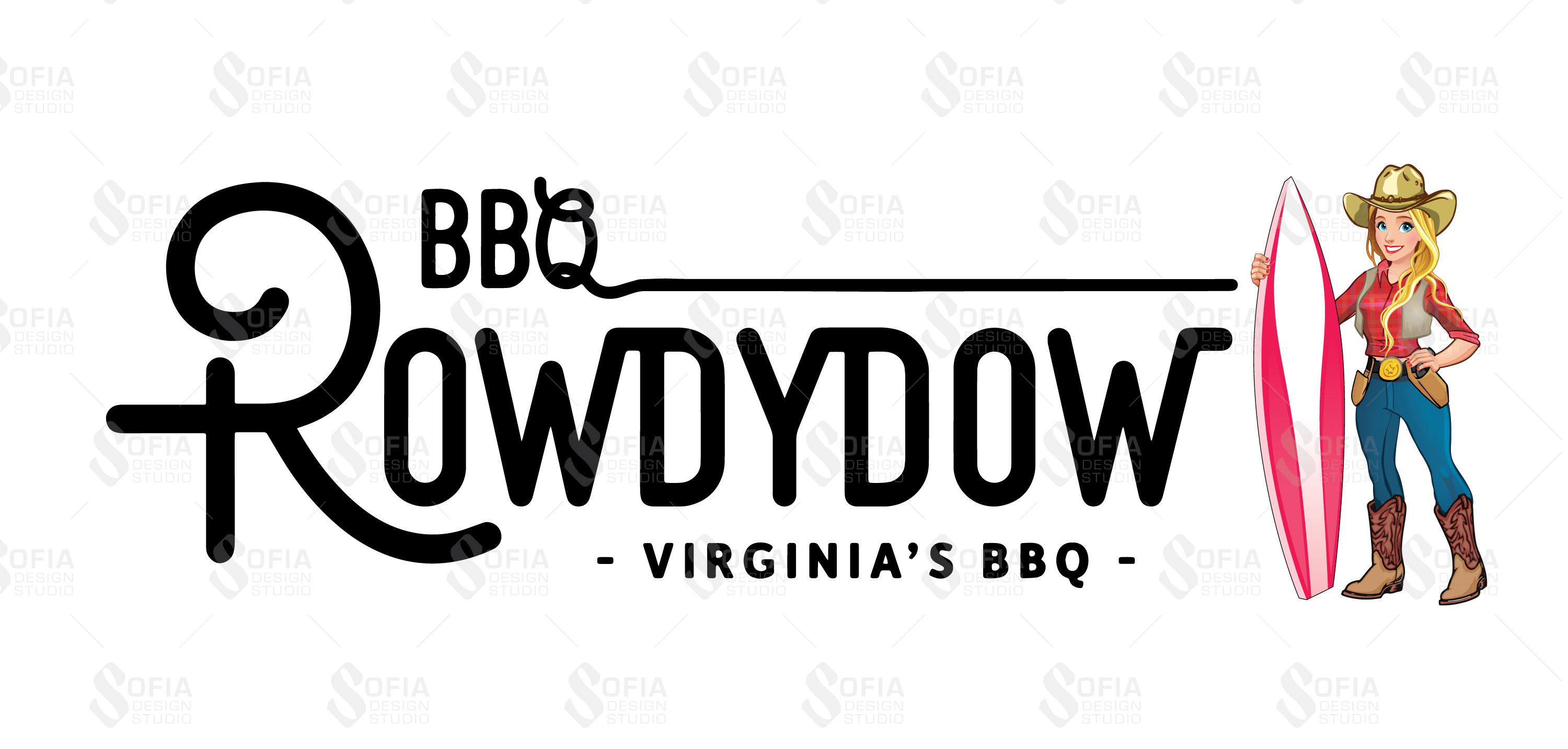 Grafik-Design von SofiaDesignStudio für ROWDYDOW bbQ | Design #27006698
