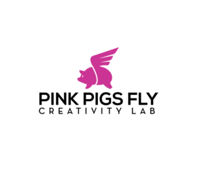 Pink Pigs Fly Creativity Lab | Logo Design by renderman