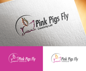 Pink Pigs Fly Creativity Lab | Logo-Design von step forward 2