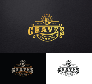 Graves Farm Mudi | Logo Design by step forward 2