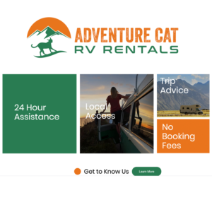 Adventure Cat RV Rentals | Logo Design by TSU Creations