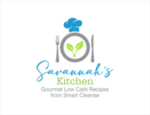 "Savannah's Kitchen" Gourmet Low Carb Recipes from Smart Cleanse | Logo Design by BNdesigner