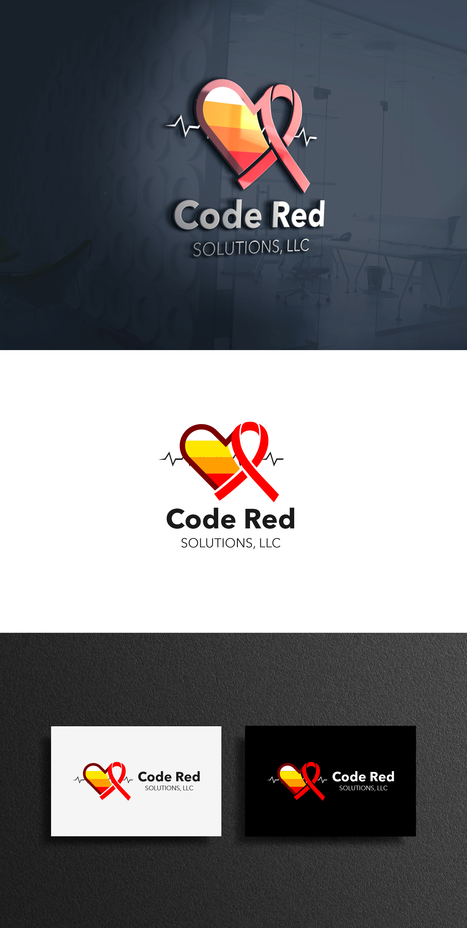 Logo Design by Omee for Code Red Solutions, LLC | Design #27005771