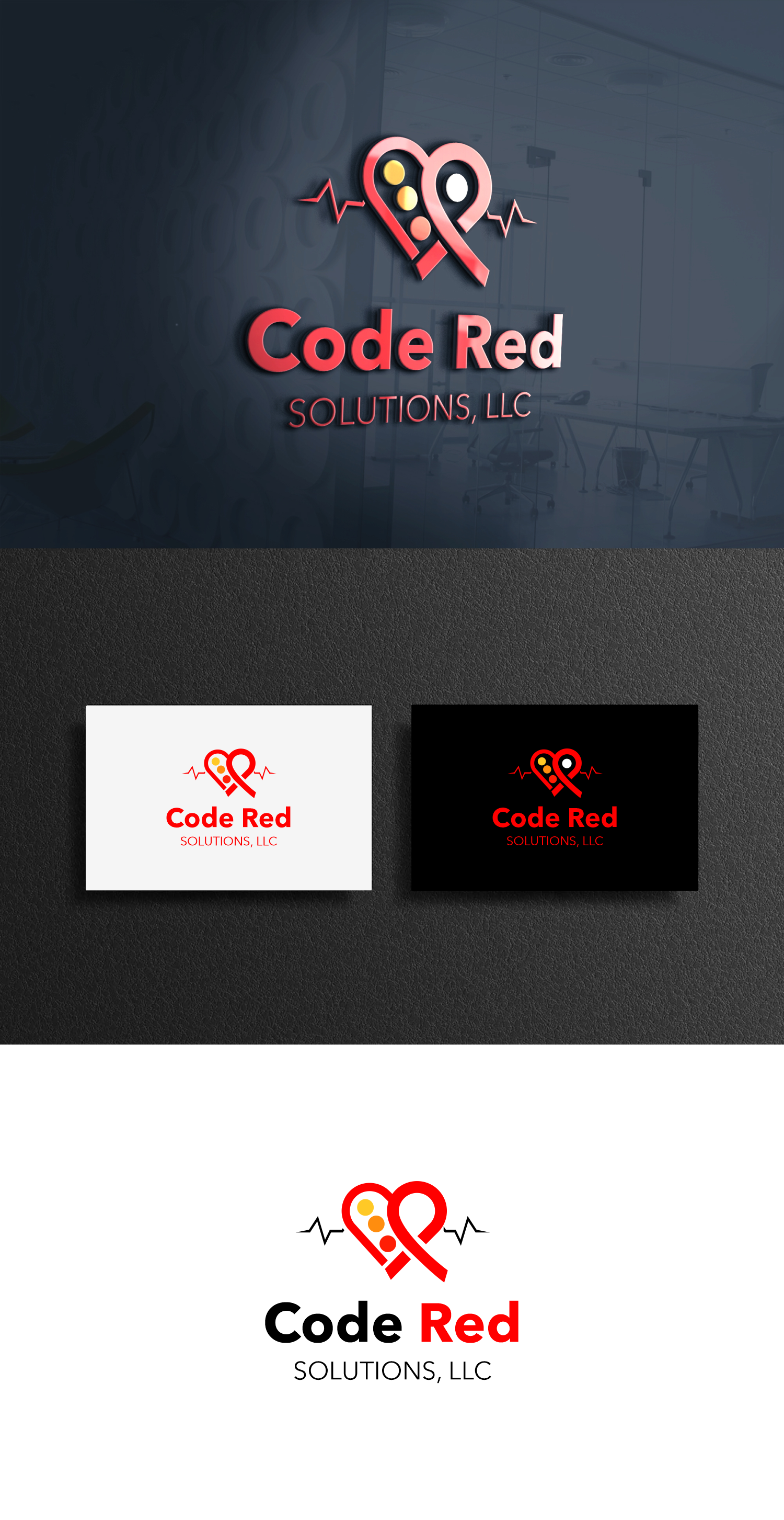 Logo Design by Omee for Code Red Solutions, LLC | Design #27005772