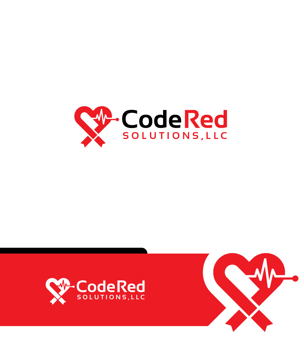 Logo Design by ecorokerz for Code Red Solutions, LLC | Design #27000504
