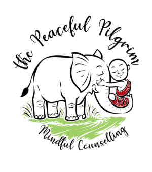 the Peaceful Pilgrim      Mindful Counselling | Logo Design by blue eye