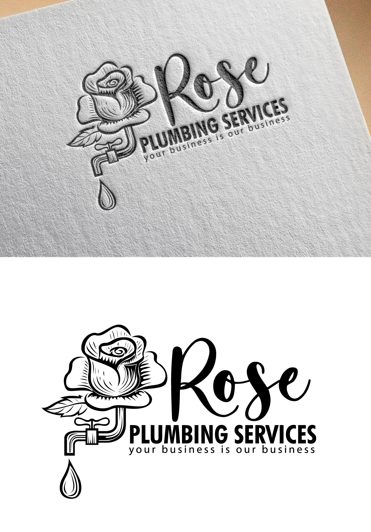 Logo Design by blue eye for Rose Plumbing Services | Design #27008238