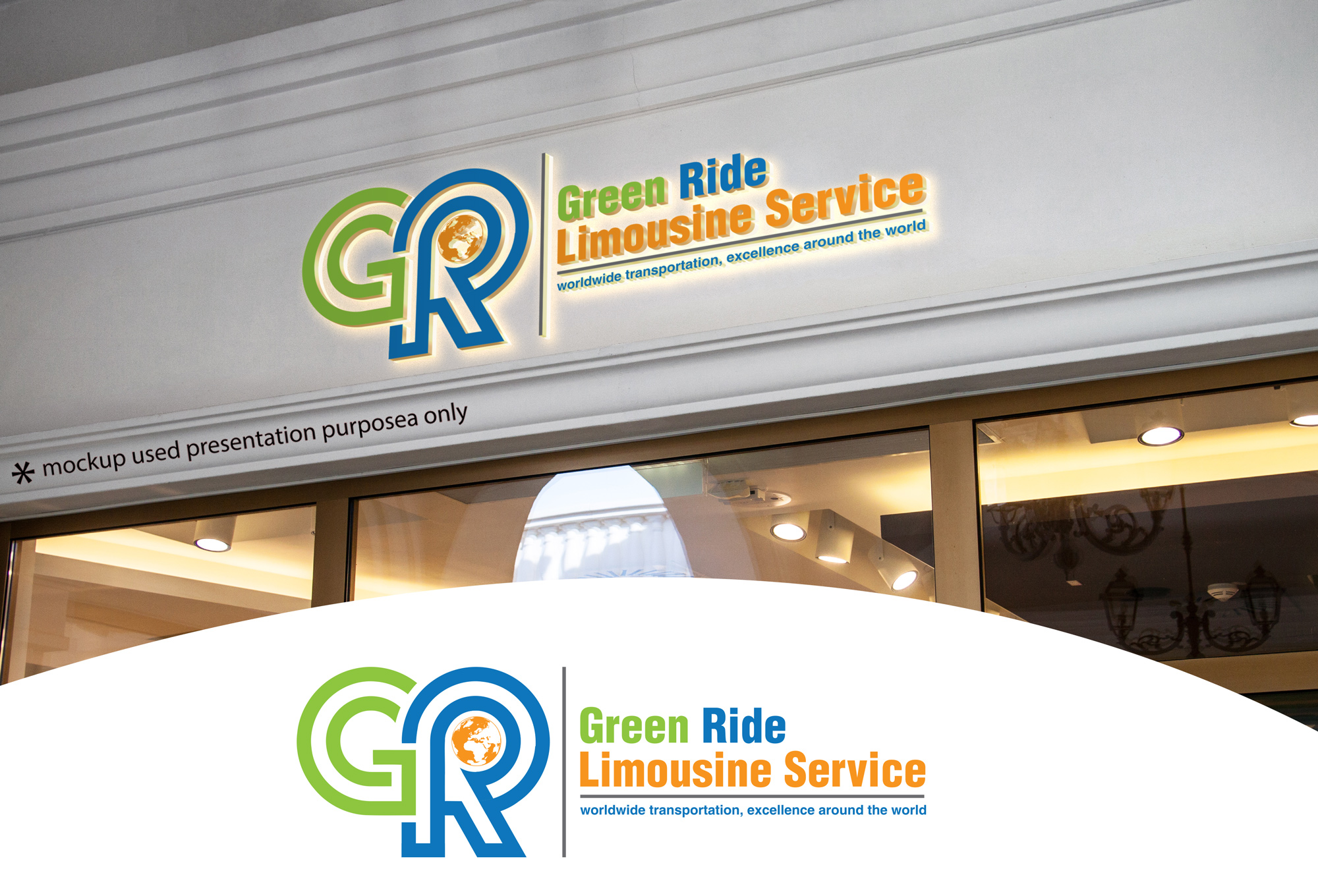 Logo Design by A S design @ for Green Ride Limousine Service | Design #27004880
