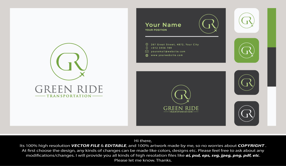 Diseño de Logo por FireflyArt para Green Ride Limousine Service | Diseño #27012193