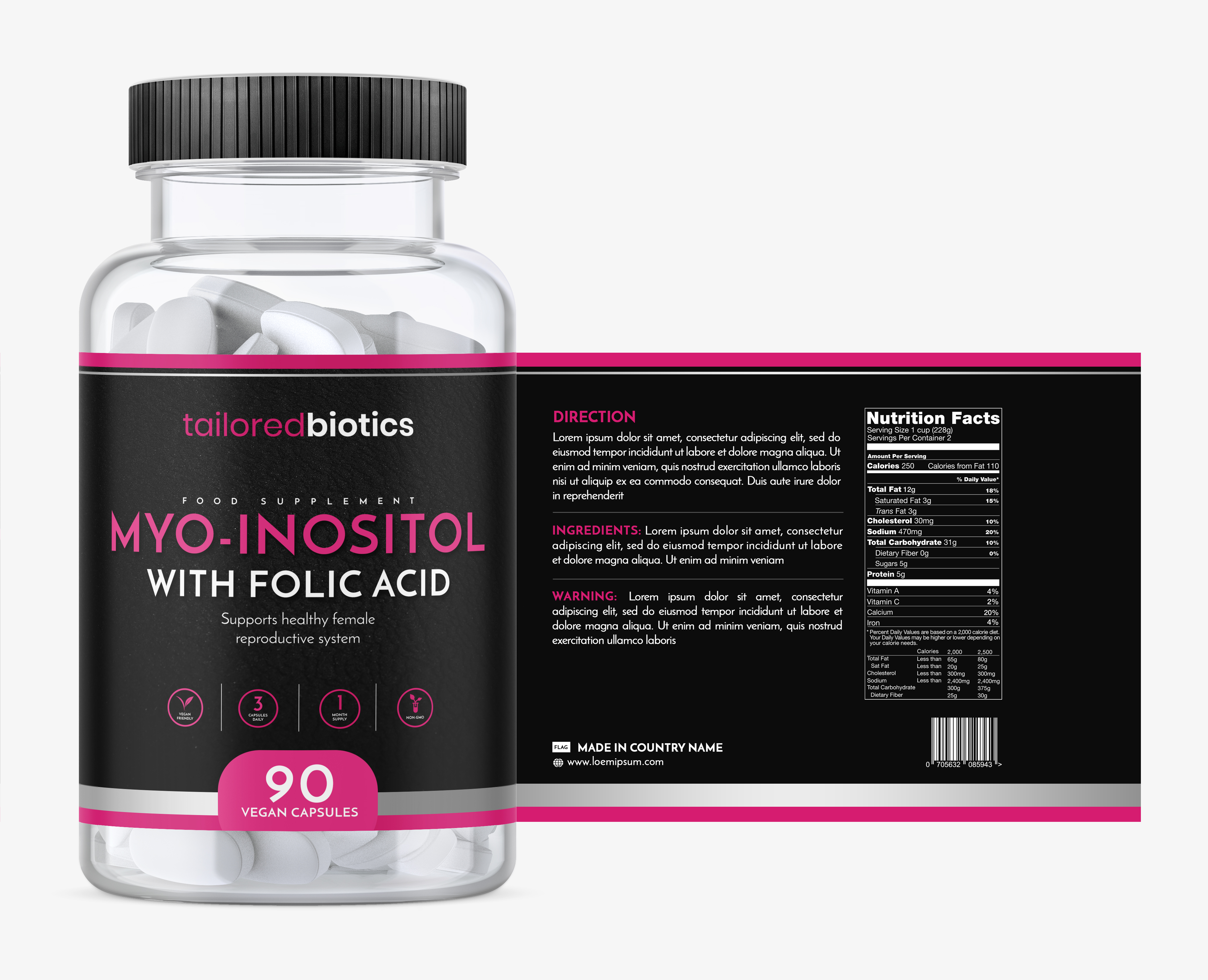 Label Design by Eclipse Creative for tailoredbiotics | Design #27028677