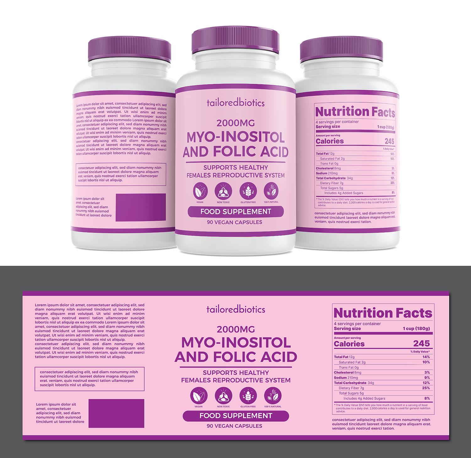 Etikett-Design von Deziners Zone für tailoredbiotics | Design #27006683