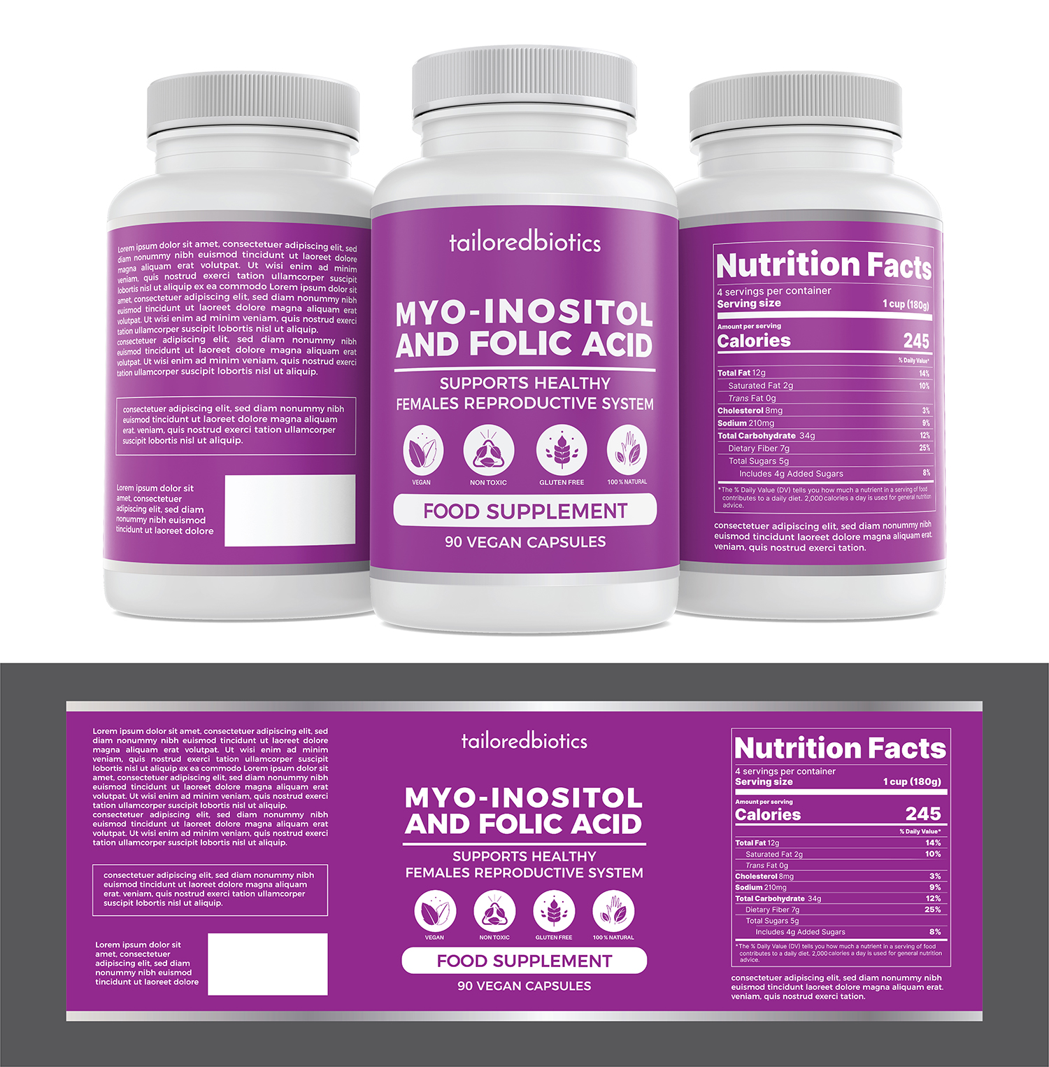 Design Étiquette par Deziners Zone pour tailoredbiotics | Design #27020400