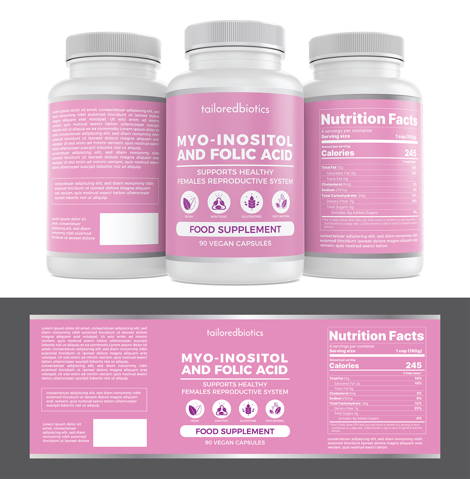 Design Étiquette par Deziners Zone pour tailoredbiotics | Design #27020402