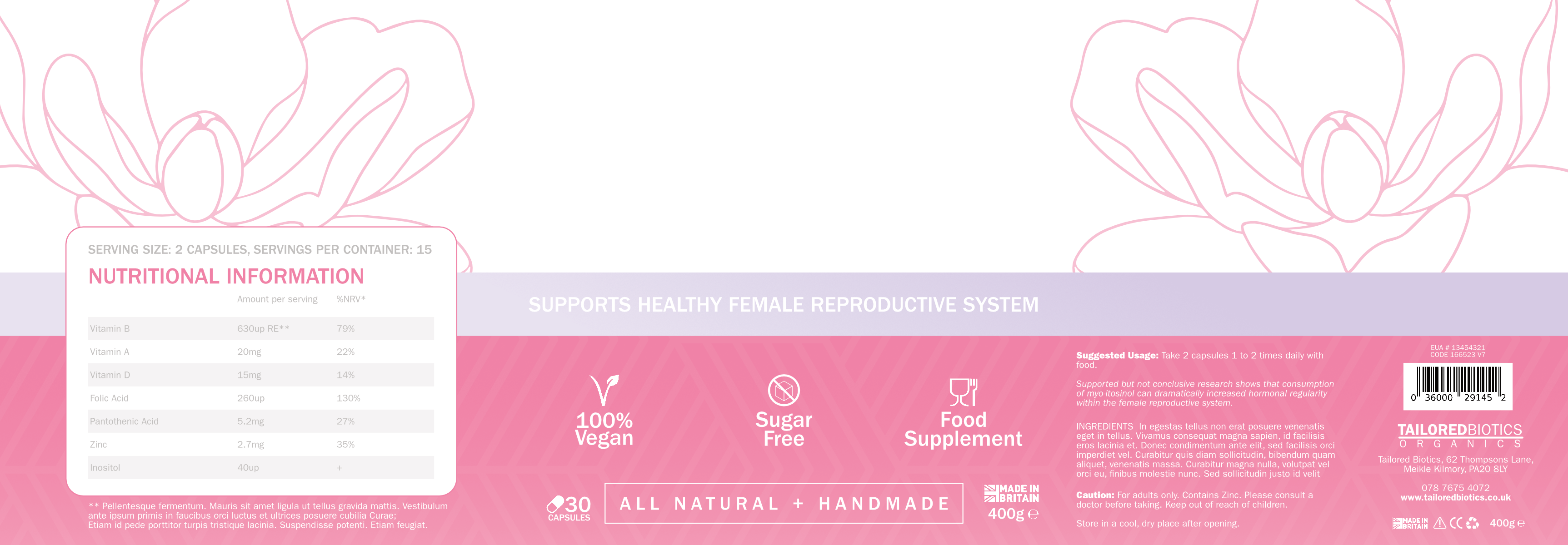 Label Design by Splash Design for tailoredbiotics | Design #27007157
