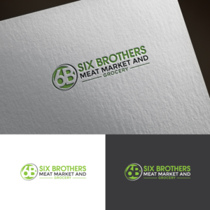 Six Brothers Meat Market and Grocery | Diseño de Logo por sankar999