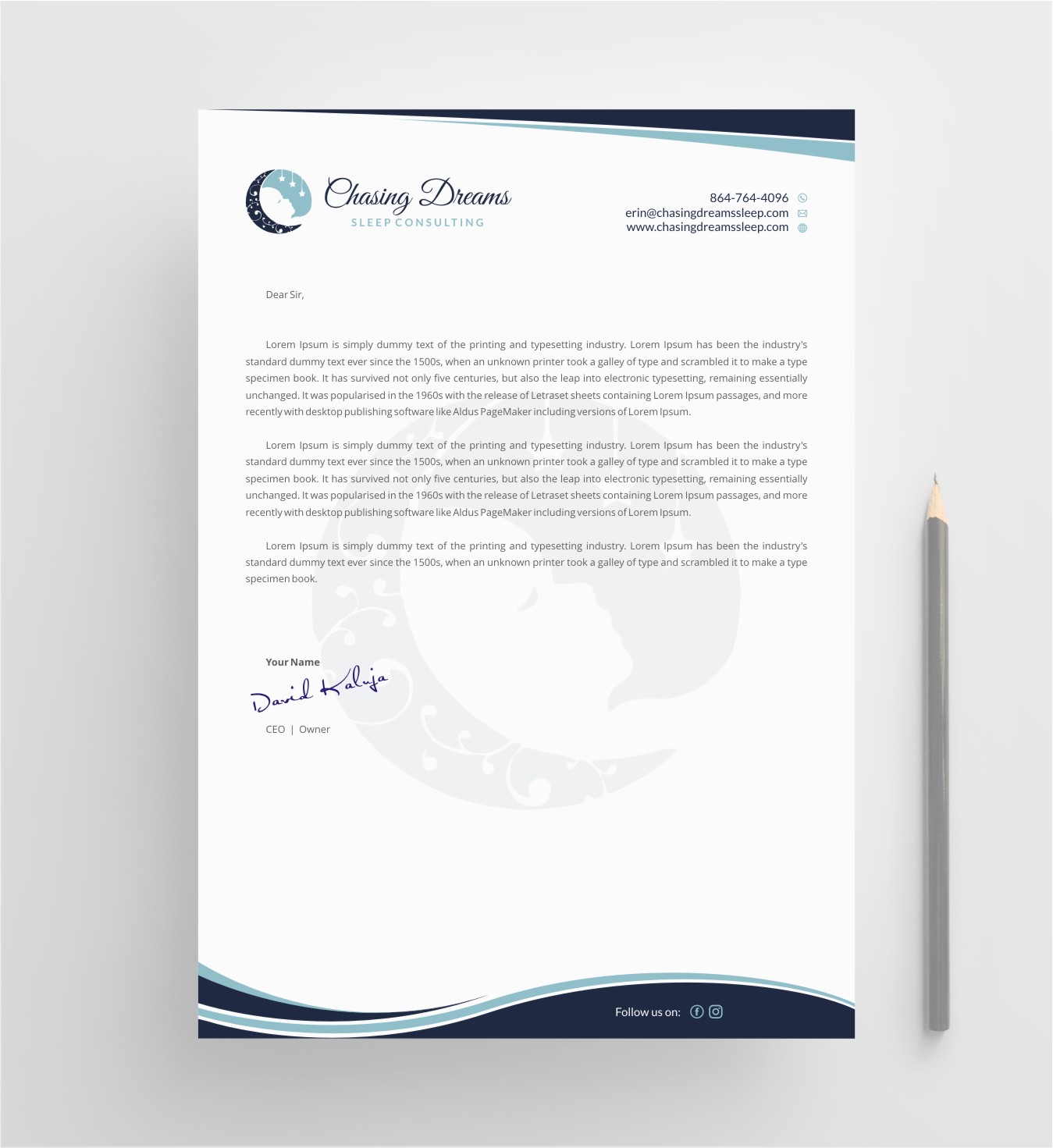 Letterhead Design by INDIAN_Ashok for this project | Design #27019036