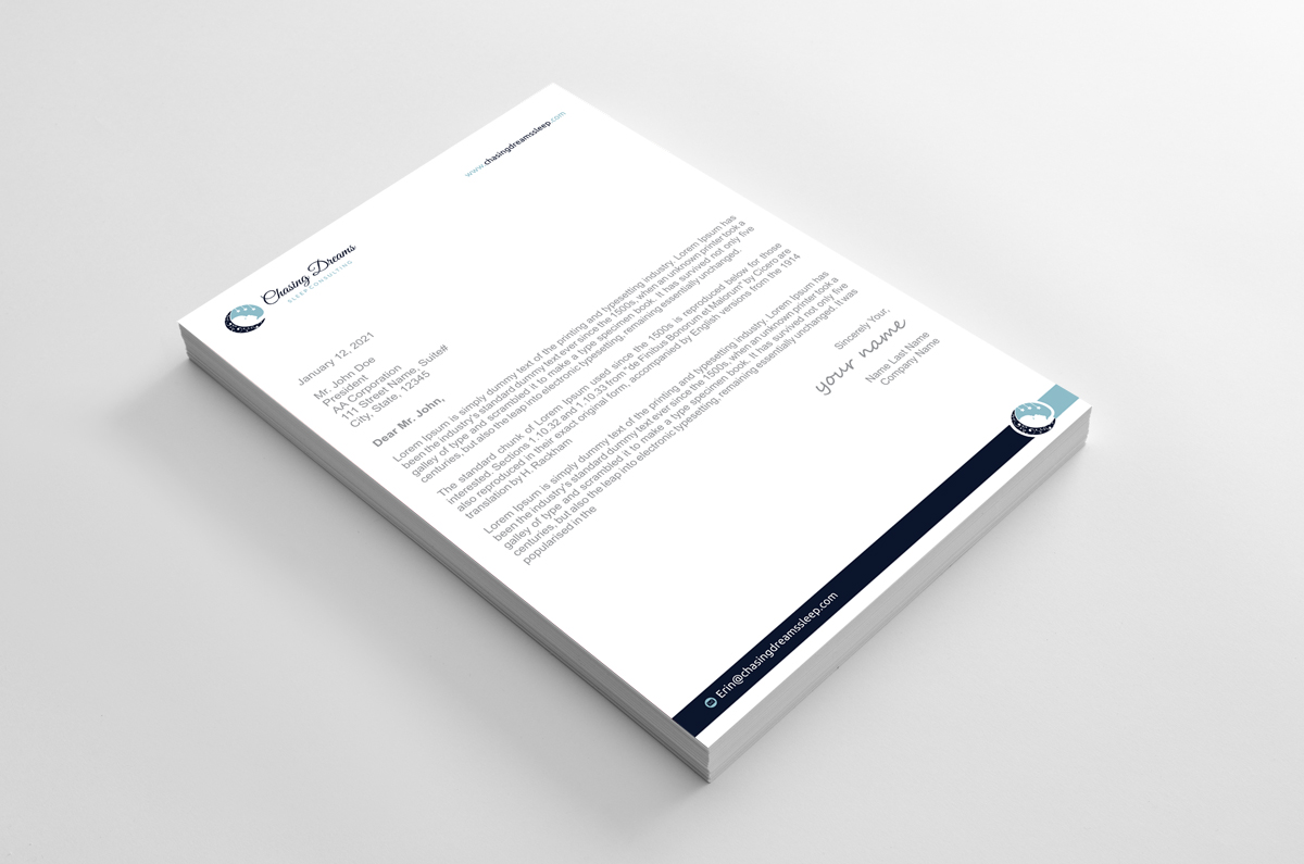 Letterhead Design by alpesh9520 for this project | Design #27008032