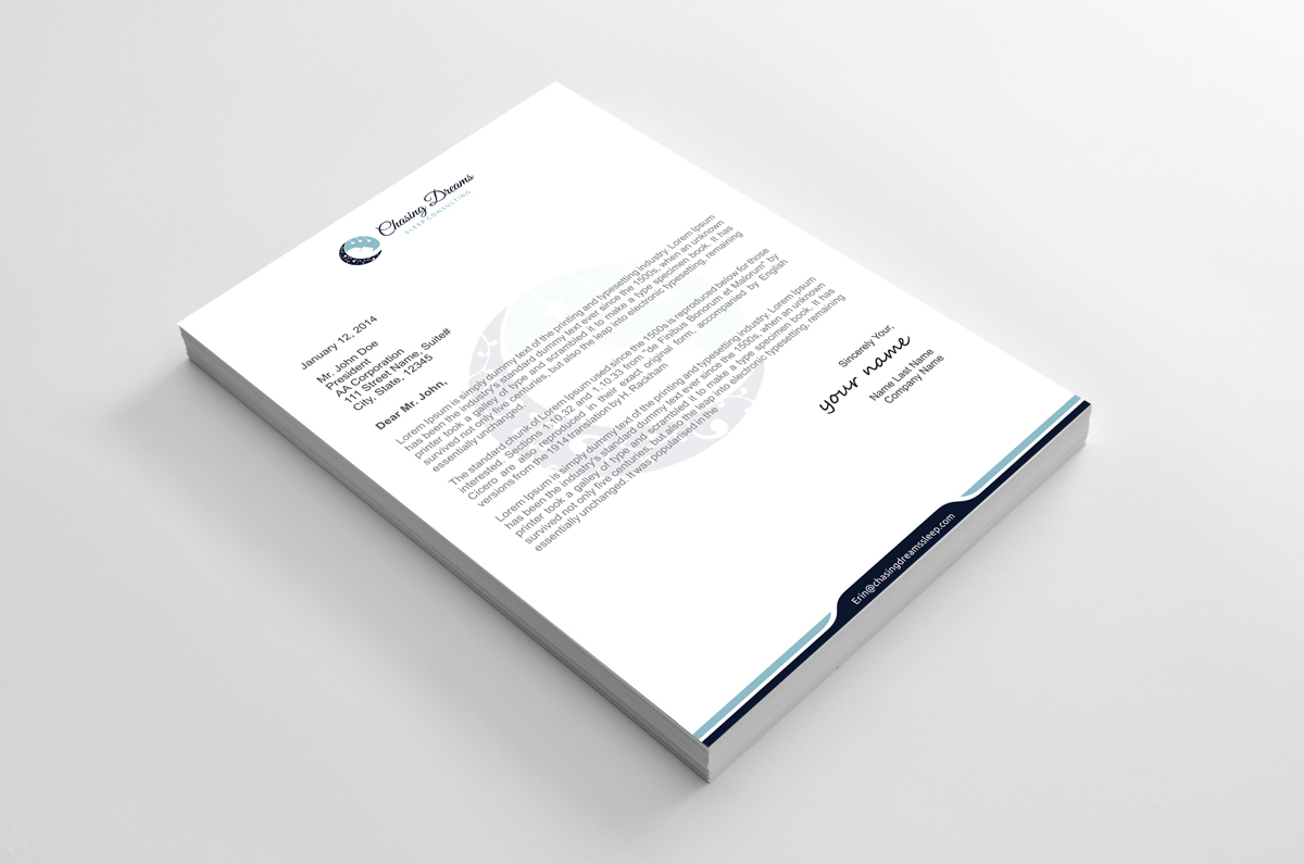 Letterhead Design by alpesh9520 for this project | Design #27008033