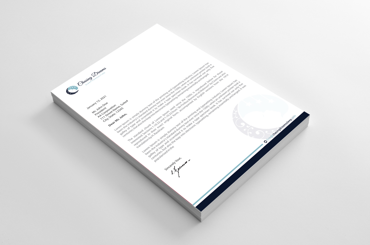 Letterhead Design by alpesh9520 for this project | Design #27008035
