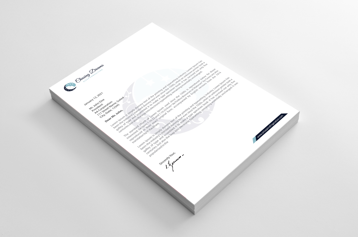 Letterhead Design by alpesh9520 for this project | Design #27008038