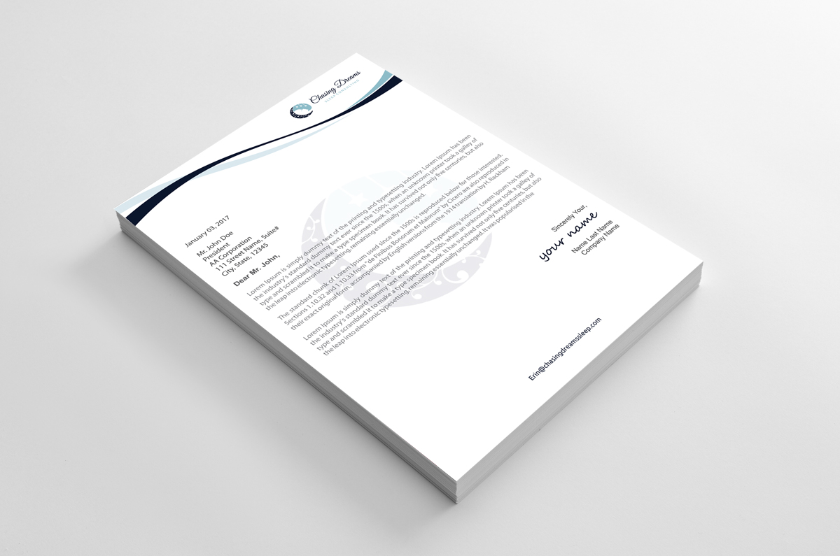 Letterhead Design by alpesh9520 for this project | Design #27008040