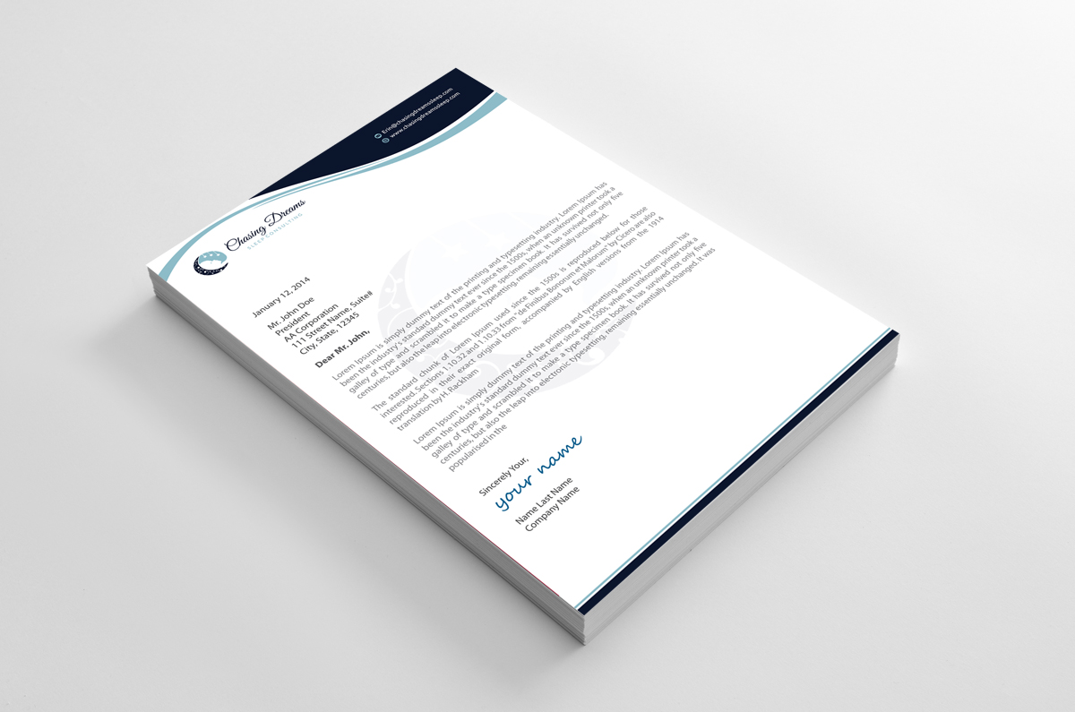 Letterhead Design by alpesh9520 for this project | Design #27008047