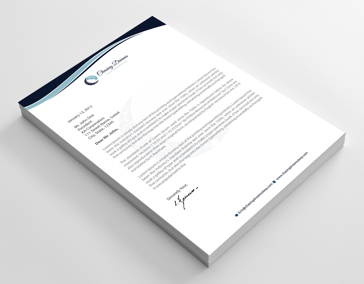 Letterhead Design by alpesh9520 for this project | Design #27009137