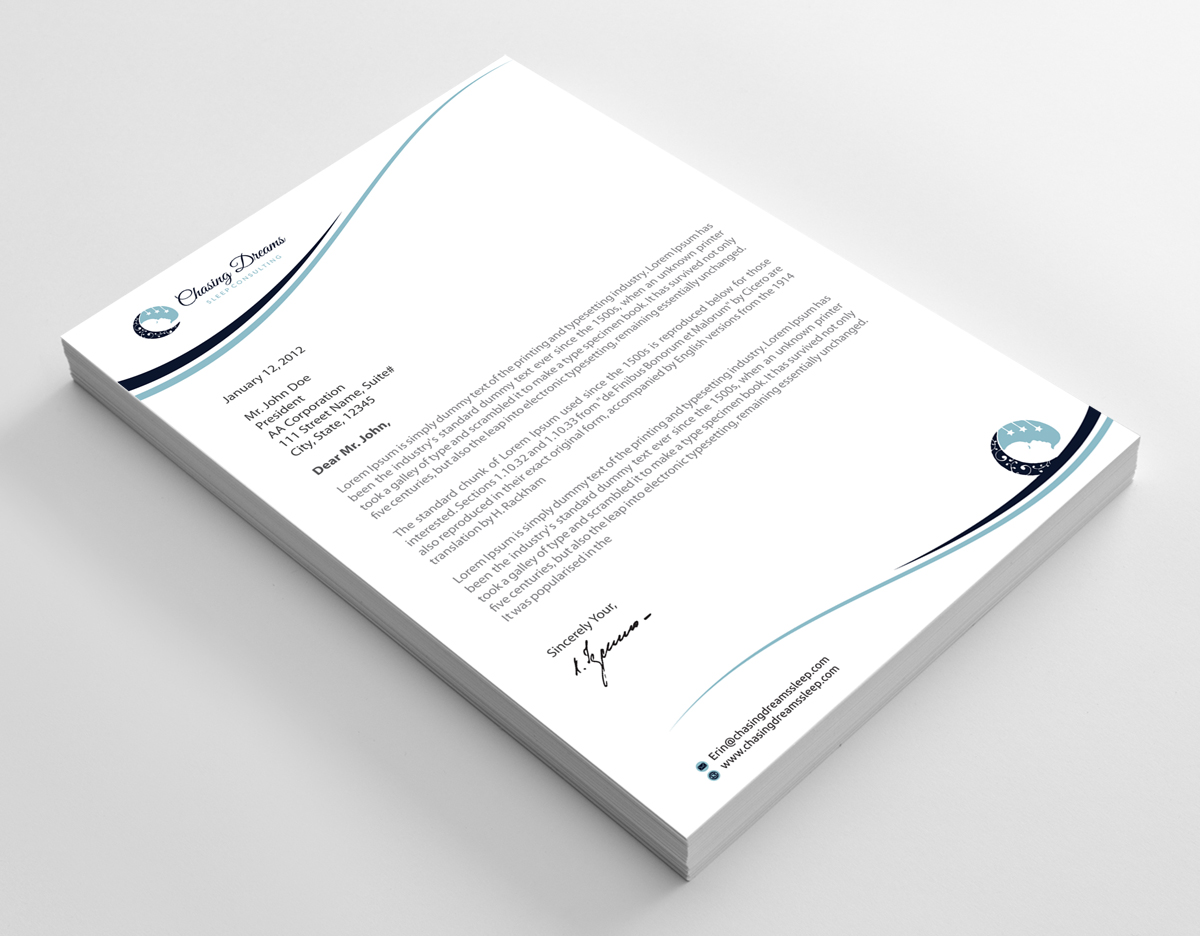 Letterhead Design by alpesh9520 for this project | Design #27009138