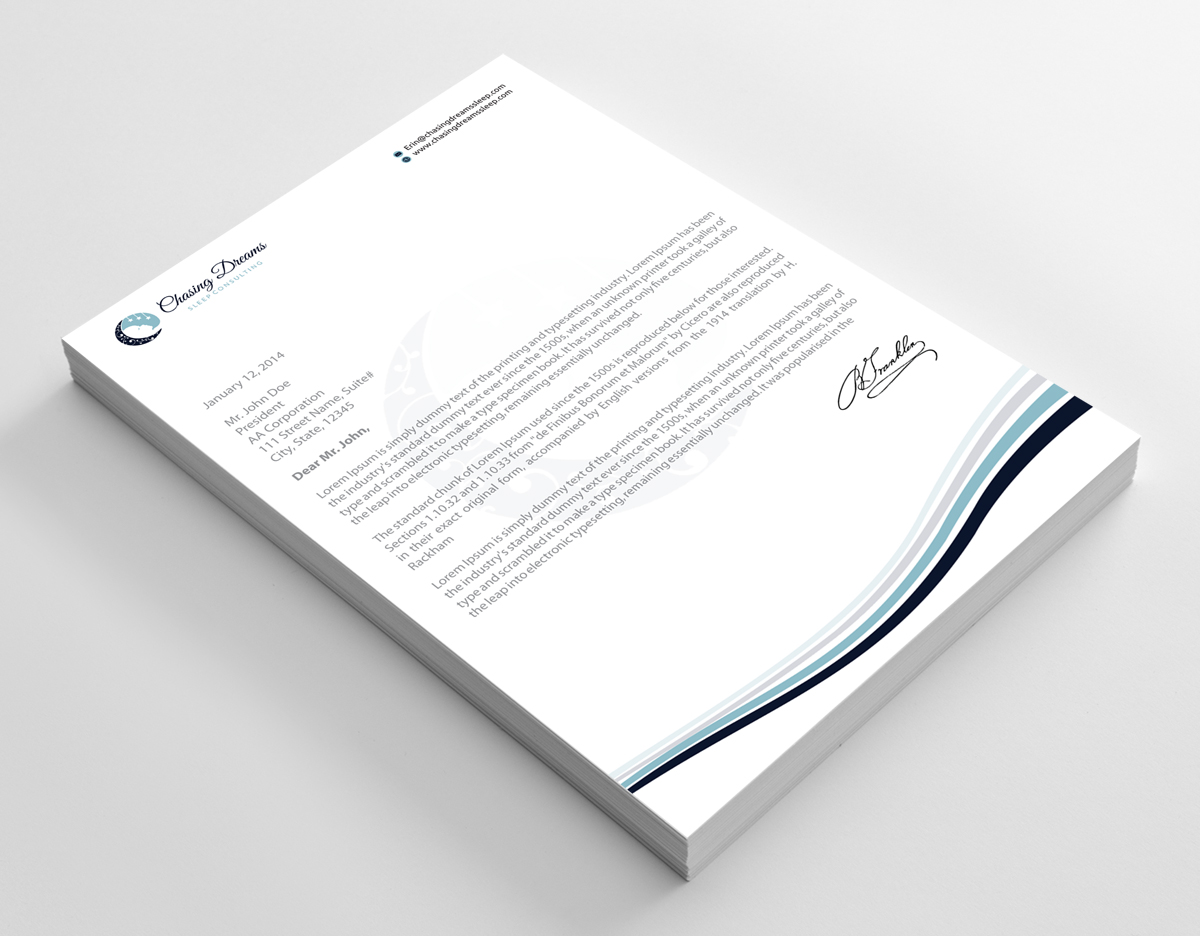 Letterhead Design by alpesh9520 for this project | Design #27009140