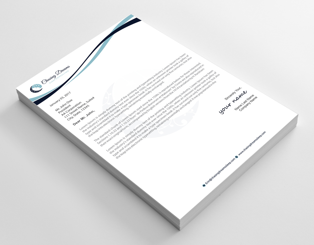 Letterhead Design by alpesh9520 for this project | Design #27009142